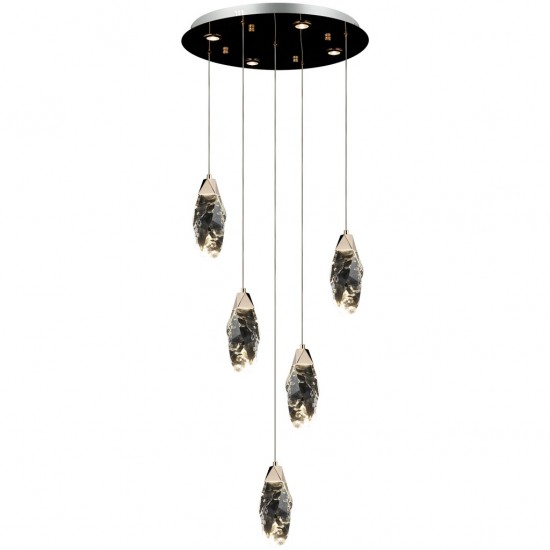 SOLARIO 5 LI ALTIN LEDLI AVIZE 5X5W+4X5W 3000K