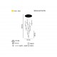 OPIKA 10 LU ALTIN LEDLI AVIZE 10X5W