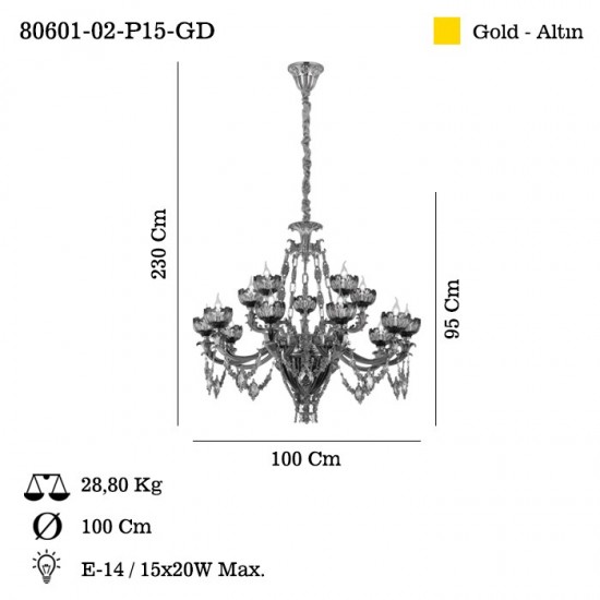 ESTINO 15 LI ALTIN AVIZE 15XE14
