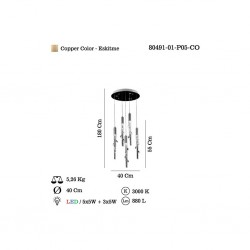 LAMARA 5 LI LEDLI SARKIT 25W+15W 3000K