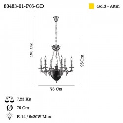 FLORETTA 6 LI ALTIN AVIZE 6XE14
