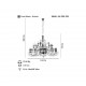 WAVES 28 Lİ KOBALT AVİZE 28*E14