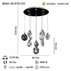 LENTINA 10 LU LEDLI SARKIT 100W 3000K