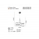 SESSA 52 LİK LEDLİ KROM AVİZE 69WX3000K