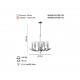 MONTESSO 8 Lİ KROM AVİZE 8XE14