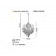 CERVANTES 8 Lİ ALTIN AVİZE 8XE14