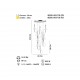 PARADAS 10 LU LEDLİ KROM SARKIT 338W 3000K
