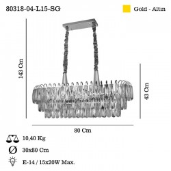 CAVILLA 80X30 LUK M.USTU AVIZE 15XE14