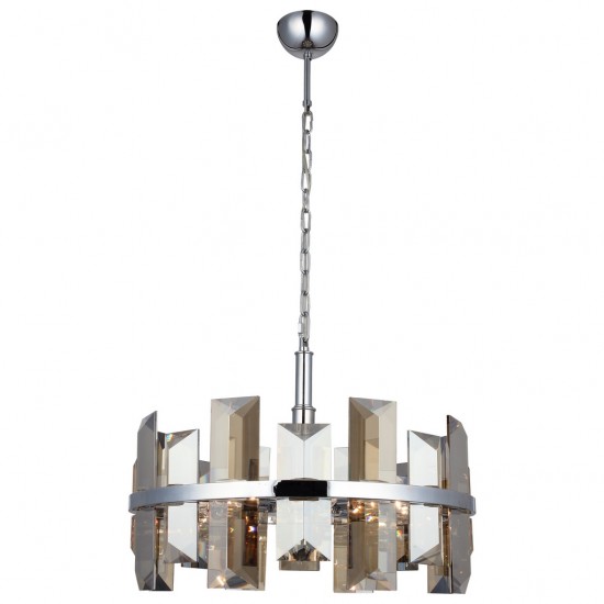 KANSAS Q60 LIK KROM AVİZE 8XE14